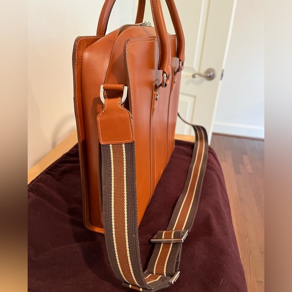 Mulberry large briefcase in cognac leather - Picture 4 of 13